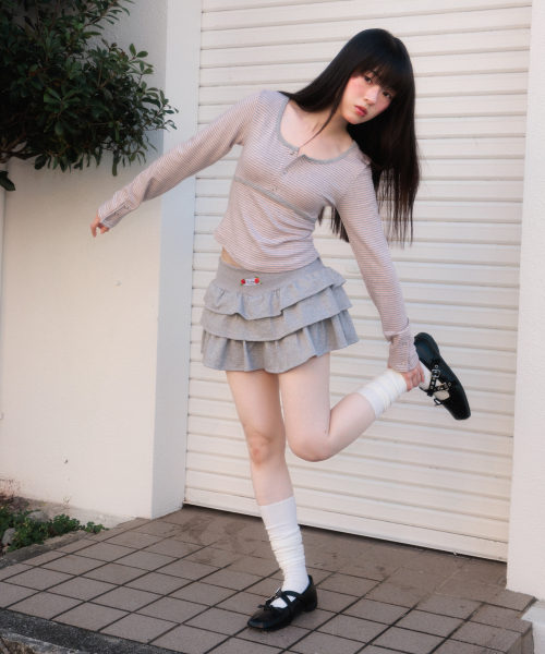 ROSEFRANTZ（ロゼフランツ）の「Rose Cancan Mini Skirt [Gray]（スカート・レディース・アッシュグレー・OS）」の5枚目の写真