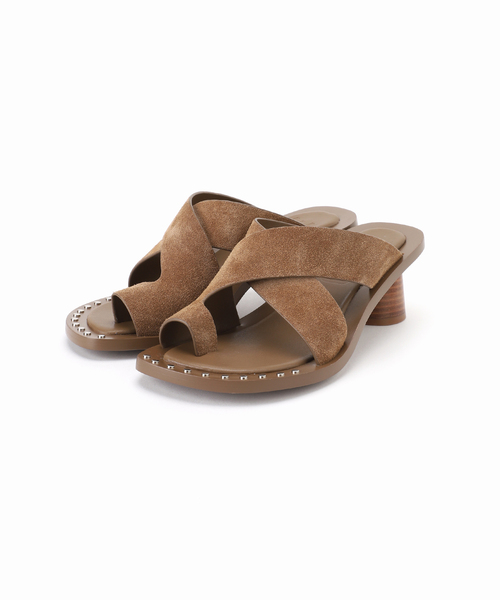 GRISE(グリーズ)の「GRISE5cmレザーEDGEトングサンダル(サンダル・レディース・キャメル/ブラック・X-LARGE/LARGE/MEDIUM/SMALL)」の6枚目の写真