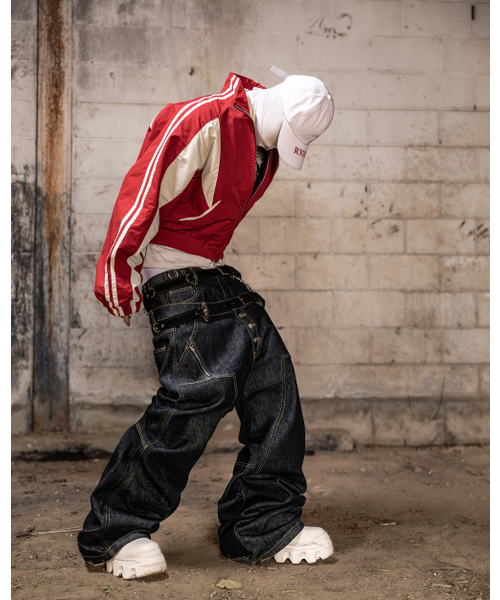 ROARINGRAD（ロアリングラド）の「ダブルオビジップデニムパンツインディゴ（デニムパンツ・レディース・その他・MEDIUM/LARGE）」の8枚目の写真