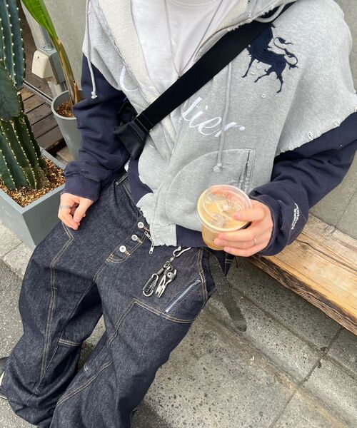 ROARINGRAD（ロアリングラド）の「ダブルオビジップデニムパンツインディゴ（デニムパンツ・レディース・その他・MEDIUM/LARGE）」の11枚目の写真