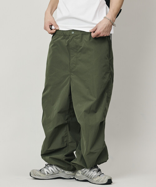 限定展開 Quick Dry Fabric ワイドシルエット ポリリップクロス
