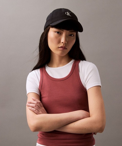 Calvin Klein（カルバン・クライン）の「Calvin Klein/カルバンクライン キャップ - 6パネルスモールモノグラムベースボールキャップ アウトドア レジャー 2026年春夏（キャップ・メンズ・ブラック/クリーム・FREE）」の22枚目の写真