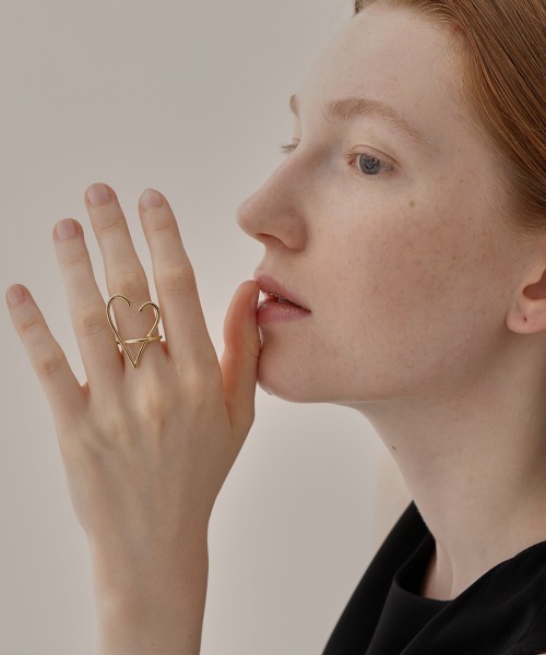 AFFECT(アフェクト)の「Heart Ring(リング・レディース・シルバー/ゴールド・MEDIUM/SMALL/LARGE)」の6枚目の写真