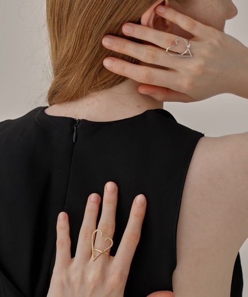 AFFECT(アフェクト)の「Heart Ring(リング・レディース・シルバー/ゴールド・MEDIUM/SMALL/LARGE)」の8枚目の写真