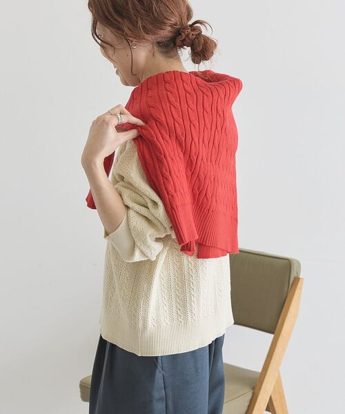 BEVERLY HILLS POLO CLUB(ビバリーヒルズポロクラブ)の「【BEVERLY HILLS POLO CLUB】ニットカーディガン(カーディガン/ボレロ・レディース・アイボリー/ネイビー/グリーン・FREE)」の13枚目の写真