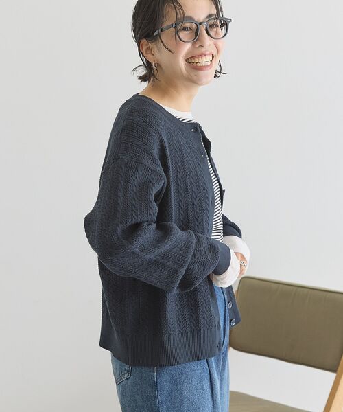 BEVERLY HILLS POLO CLUB(ビバリーヒルズポロクラブ)の「【BEVERLY HILLS POLO CLUB】ニットカーディガン(カーディガン/ボレロ・レディース・アイボリー/ネイビー/グリーン・FREE)」の20枚目の写真