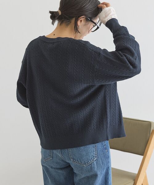 BEVERLY HILLS POLO CLUB(ビバリーヒルズポロクラブ)の「【BEVERLY HILLS POLO CLUB】ニットカーディガン(カーディガン/ボレロ・レディース・アイボリー/ネイビー/グリーン・FREE)」の21枚目の写真