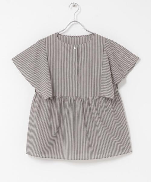 URBAN RESEARCH ROSSO WOMEN(アーバンリサーチ ロッソ)の「『WEB限定』『UR TECH Smart Linen Touch』フレアスリーブブラウス(シャツ/ブラウス・レディース・ネイビー/ブラウン系その他/ライトピンク・FREE)」の18枚目の写真
