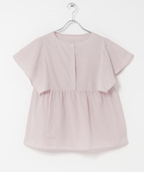 URBAN RESEARCH ROSSO WOMEN(アーバンリサーチ ロッソ)の「『WEB限定』『UR TECH Smart Linen Touch』フレアスリーブブラウス(シャツ/ブラウス・レディース・ネイビー/ブラウン系その他/ライトピンク・FREE)」の8枚目の写真