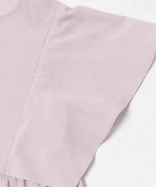 URBAN RESEARCH ROSSO WOMEN(アーバンリサーチ ロッソ)の「『WEB限定』『UR TECH Smart Linen Touch』フレアスリーブブラウス(シャツ/ブラウス・レディース・ネイビー/ブラウン系その他/ライトピンク・FREE)」の9枚目の写真