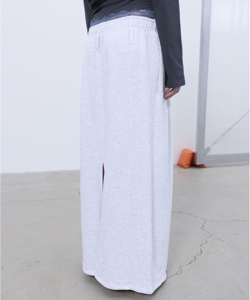LCDC TM(エルシーディーシーティーエム)の「DOUBLE-LAYERED DETAIL SKIRT(スカート・レディース・LT.GRY/Black・ONE SIZE)」の19枚目の写真