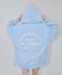 ENVYM（アンビー）の「パッチワークロゴ ピグメント オーバーサイズ ジップパーカー（パーカー）」