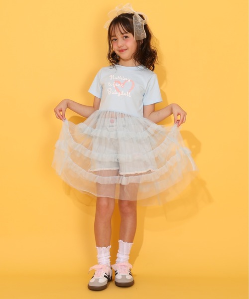 BABYDOLL（ベビードール）の「シアーティアード切替ワンピース 1540K（ワンピース・キッズ・スカイブルー系1/ブラック・90cm/110cm/120cm/130cm/140cm/100cm）」の18枚目の写真