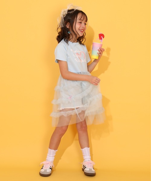 BABYDOLL（ベビードール）の「シアーティアード切替ワンピース 1540K（ワンピース・キッズ・スカイブルー系1/ブラック・90cm/110cm/120cm/130cm/140cm/100cm）」の14枚目の写真