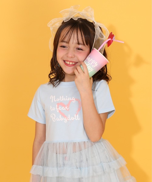 BABYDOLL（ベビードール）の「シアーティアード切替ワンピース 1540K（ワンピース・キッズ・スカイブルー系1/ブラック・90cm/110cm/120cm/130cm/140cm/100cm）」の12枚目の写真