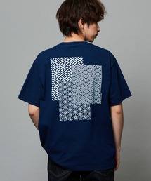 EDWIN エドウィン プリントTシャツ インディゴ 半袖