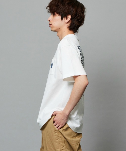 EDWIN(エドウィン)の「EDWIN エドウィン プリントTシャツ インディゴ 半袖(Tシャツ/カットソー・メンズ・ホワイト/ブルー・LARGE/X-LARGE/MEDIUM)」の5枚目の写真
