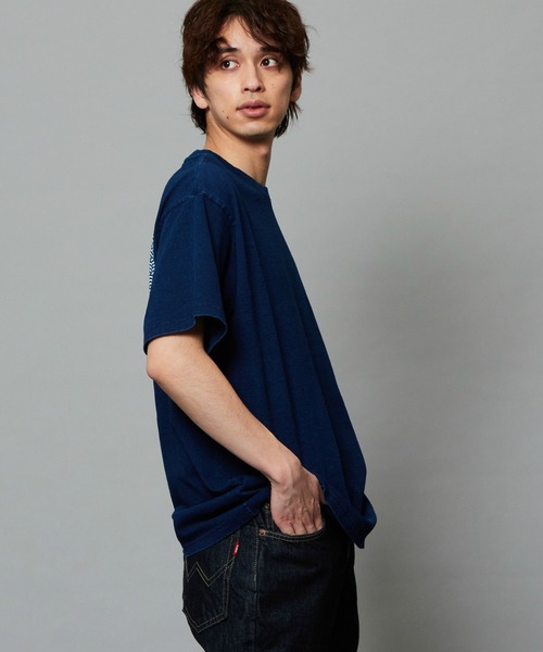 EDWIN(エドウィン)の「EDWIN エドウィン プリントTシャツ インディゴ 半袖(Tシャツ/カットソー・メンズ・ホワイト/ブルー・LARGE/X-LARGE/MEDIUM)」の14枚目の写真