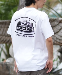 KEEN（キーン）の「【ムラサキスポーツ限定】KEEN/キーン 半袖 Tシャツ ロゴ バックプリント 吸汗速乾（Tシャツ/カットソー）」