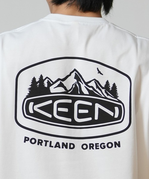 KEEN(キーン)の「【ムラサキスポーツ限定】KEEN/キーン 半袖 Tシャツ ロゴ バックプリント 吸汗速乾(Tシャツ/カットソー・メンズ・ブラック/ホワイト/カーキブラウン・S/M/L/XL)」の10枚目の写真