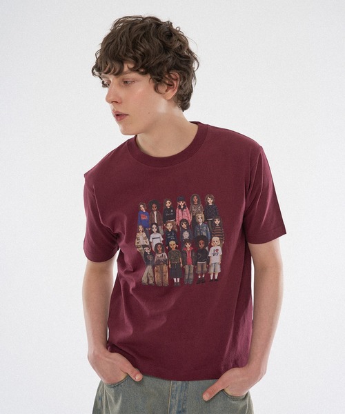 WISH FOR EVER（ウィッシュフォーエバー）の「【 12color / 3size 】PIXEL DESIGN T/ピクセルデザインT（Tシャツ/カットソー・メンズ・ライトブルー/オリーブ/ライトピンク/ブラック/ブルー/オフホワイト/グレー/ピンク/レッド/バーガンディー/ネイビー/イエロー・MEDIUM/LARGE/SMALL）」の12枚目の写真