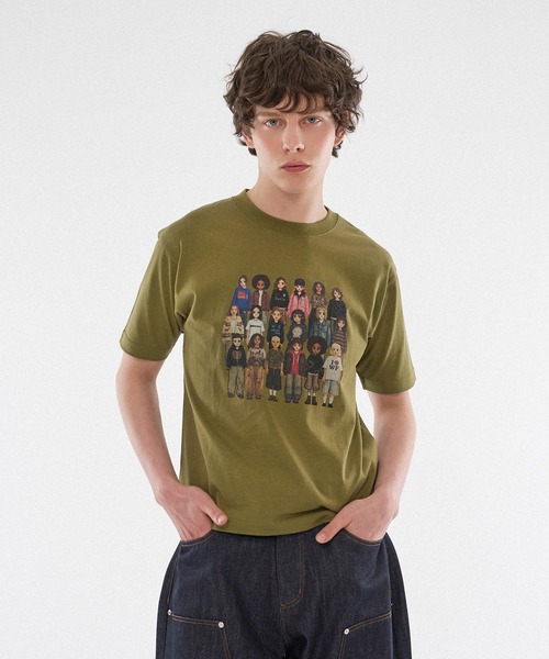 WISH FOR EVER（ウィッシュフォーエバー）の「【 12color / 3size 】PIXEL DESIGN T/ピクセルデザインT（Tシャツ/カットソー・メンズ・ライトブルー/オリーブ/ライトピンク/ブラック/ブルー/オフホワイト/グレー/ピンク/レッド/バーガンディー/ネイビー/イエロー・MEDIUM/LARGE/SMALL）」の5枚目の写真