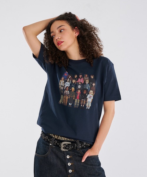 WISH FOR EVER（ウィッシュフォーエバー）の「【 12color / 3size 】PIXEL DESIGN T/ピクセルデザインT（Tシャツ/カットソー・メンズ・ライトブルー/オリーブ/ライトピンク/ブラック/ブルー/オフホワイト/グレー/ピンク/レッド/バーガンディー/ネイビー/イエロー・MEDIUM/LARGE/SMALL）」の14枚目の写真