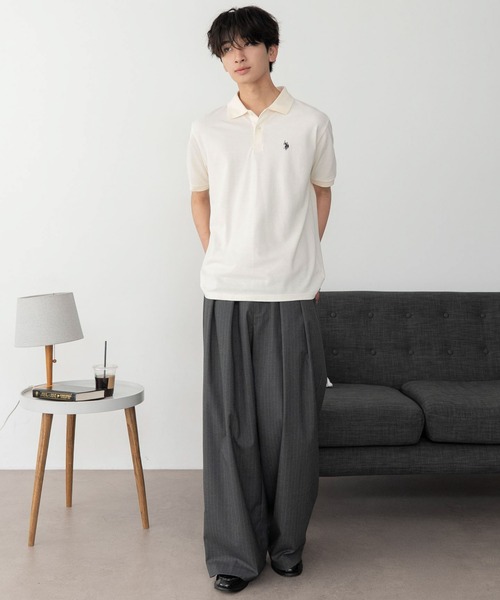 U.S. POLO ASSN.(ユーエスポロアッスン)の「∴WEGO/【26年春夏新作】別注USPOLOポロシャツ(ポロシャツ・メンズ・アイボリー/ネイビー/ブラック・SMALL/LARGE/MEDIUM)」の16枚目の写真