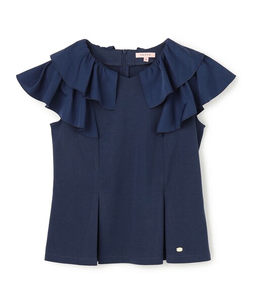 TOCCA（トッカ）の「WAVED CREAM カットソー（Tシャツ/カットソー・レディース・ネイビー系/ホワイト系・SMALL/MEDIUM）」の11枚目の写真