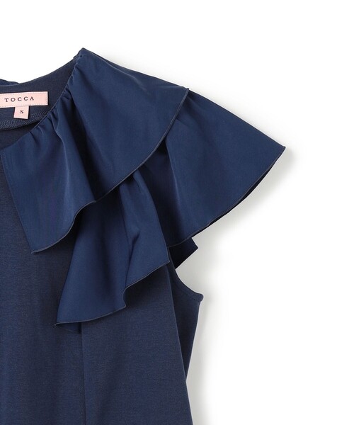 TOCCA（トッカ）の「WAVED CREAM カットソー（Tシャツ/カットソー・レディース・ネイビー系/ホワイト系・SMALL/MEDIUM）」の8枚目の写真