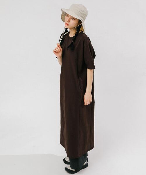 EKAL（エカル）の「『吸水速乾/通気性/軽量』DOT AIR ONEPIECE（ワンピース・レディース・ブラック/ブラウン/チャコールグレー/オレンジ系その他・ONE）」の3枚目の写真