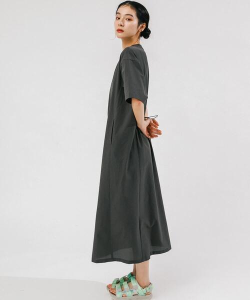 EKAL（エカル）の「『吸水速乾/通気性/軽量』DOT AIR ONEPIECE（ワンピース・レディース・ブラック/ブラウン/チャコールグレー/オレンジ系その他・ONE）」の18枚目の写真