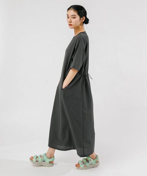 EKAL（エカル）の「『吸水速乾/通気性/軽量』DOT AIR ONEPIECE（ワンピース・レディース・ブラック/ブラウン/チャコールグレー/オレンジ系その他・ONE）」の19枚目の写真
