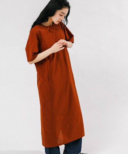 EKAL（エカル）の「DOT AIR ONEPIECE（ワンピース・レディース・ブラック/ブラウン/チャコールグレー/オレンジ系その他・ONE）」の4枚目の写真