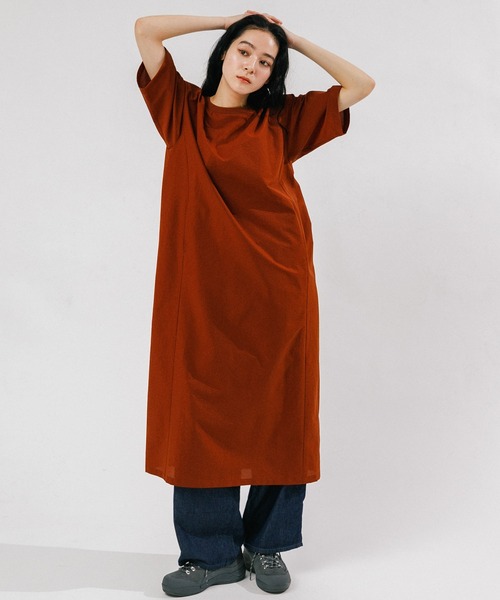 EKAL（エカル）の「DOT AIR ONEPIECE（ワンピース・レディース・ブラック/ブラウン/チャコールグレー/オレンジ系その他・ONE）」の6枚目の写真