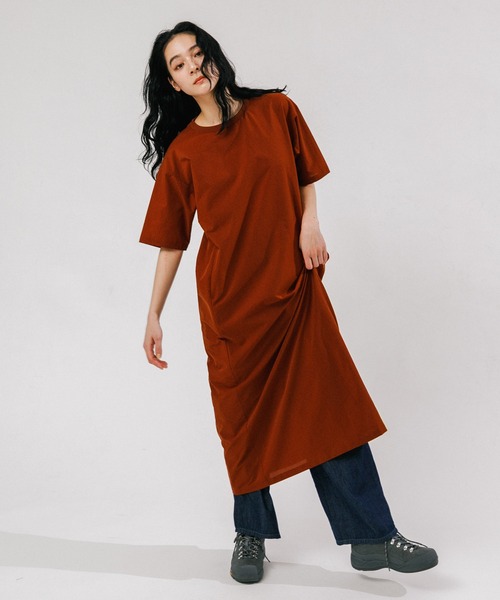 EKAL（エカル）の「DOT AIR ONEPIECE（ワンピース・レディース・ブラック/ブラウン/チャコールグレー/オレンジ系その他・ONE）」の9枚目の写真