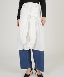 crinkle crinkle crinkle | 【crinkle crinkle crinkle】multiway grandpa shirts skirt/マルチウェイグランパシャツスカート(スカート)