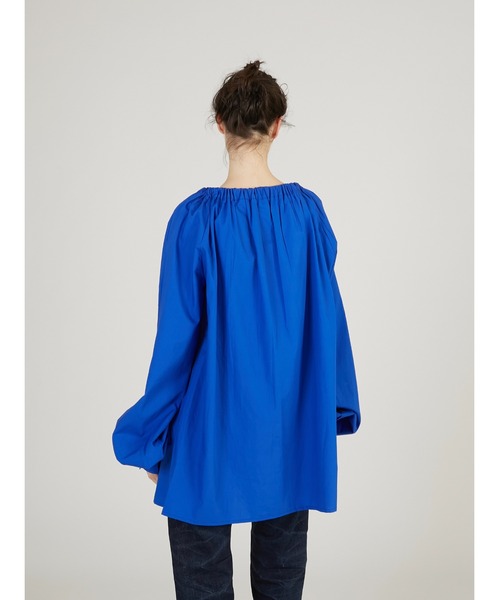 crinkle crinkle crinkle（クリンクルクリンクルクリンクル）の「【crinkle crinkle crinkle】multiway grandpa shirts skirt/マルチウェイグランパシャツスカート（スカート・レディース・ブルー/ホワイト・FREE）」の19枚目の写真