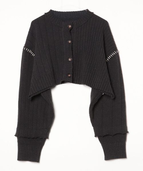 Surf & Tailor MOAT カーディガン 黒　完売品 ブランド古着】ニットカーディガン（カーディガン/ボレロ）｜select