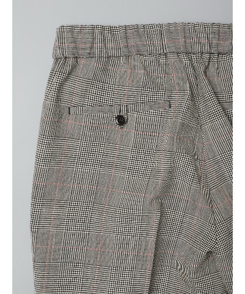 GOOVI(グービ)の「GOOVI/ツータックストレートパンツ/ハイツイストトロピカル/グレンチェックカラープレイド(スーツパンツ・メンズ・グレー・1/2/3)」の6枚目の写真