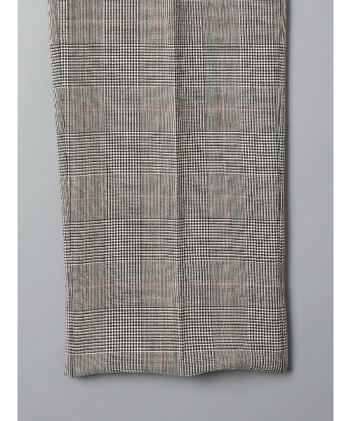 GOOVI(グービ)の「GOOVI/ツータックストレートパンツ/ハイツイストトロピカル/グレンチェックカラープレイド(スーツパンツ・メンズ・グレー・1/2/3)」の7枚目の写真