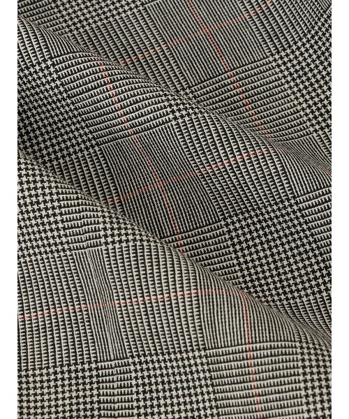 GOOVI(グービ)の「GOOVI/ツータックストレートパンツ/ハイツイストトロピカル/グレンチェックカラープレイド(スーツパンツ・メンズ・グレー・1/2/3)」の8枚目の写真