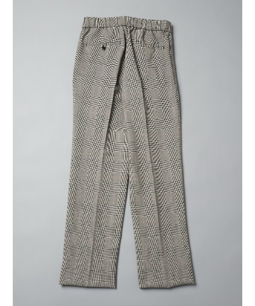 GOOVI(グービ)の「GOOVI/ツータックストレートパンツ/ハイツイストトロピカル/グレンチェックカラープレイド(スーツパンツ・メンズ・グレー・1/2/3)」の2枚目の写真