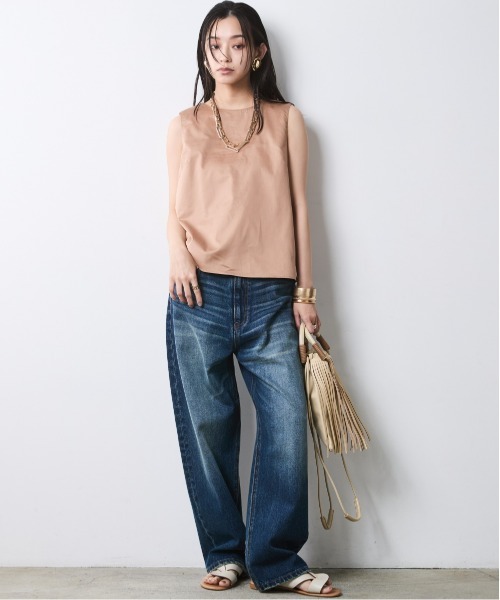 CHIC STYLE(シックスタイル)の「綿100%バックリボンブラウス<大きいサイズ有>シックスタイル(シャツ/ブラウス・レディース・ブラック/モカ・M/5L/4L/3L/LL/L)」の8枚目の写真