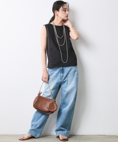 CHIC STYLE(シックスタイル)の「綿100%バックリボンブラウス<大きいサイズ有>シックスタイル(シャツ/ブラウス・レディース・ブラック/モカ・M/5L/4L/3L/LL/L)」の7枚目の写真