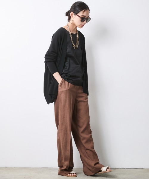 CHIC STYLE(シックスタイル)の「綿100%バックリボンブラウス<大きいサイズ有>シックスタイル(シャツ/ブラウス・レディース・ブラック/モカ・M/5L/4L/3L/LL/L)」の22枚目の写真