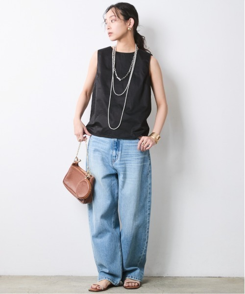 CHIC STYLE(シックスタイル)の「綿100%バックリボンブラウス<大きいサイズ有>シックスタイル(シャツ/ブラウス・レディース・ブラック/モカ・M/5L/4L/3L/LL/L)」の12枚目の写真