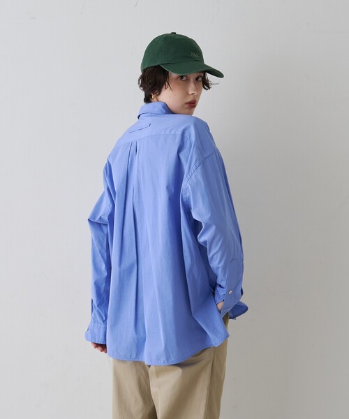 TICCA(ティッカ)の「【定番人気2026SS新作】【TICCA/ティッカ】スクエアビッグシャツ(シャツ/ブラウス・レディース・ホワイト/ストライプ/ブルー・フリー)」の9枚目の写真