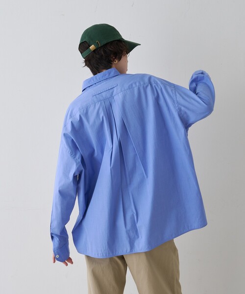 TICCA(ティッカ)の「【定番人気2026SS新作】【TICCA/ティッカ】スクエアビッグシャツ(シャツ/ブラウス・レディース・ホワイト/ストライプ/ブルー・フリー)」の7枚目の写真