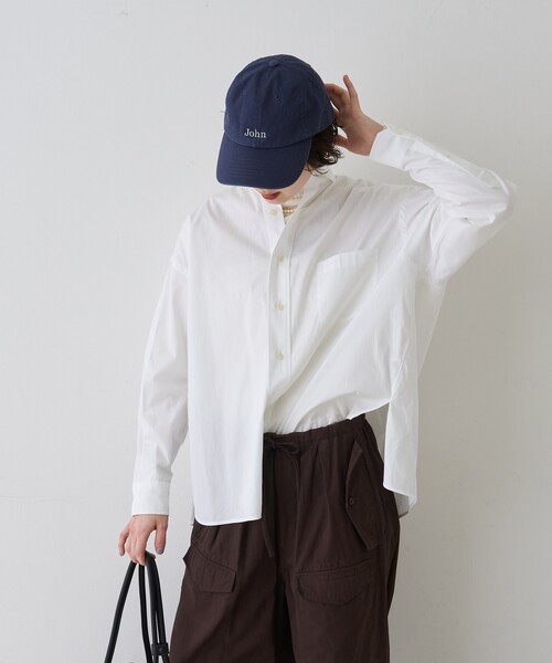 TICCA(ティッカ)の「【定番人気2026SS新作】【TICCA/ティッカ】スクエアビッグシャツ(シャツ/ブラウス・レディース・ホワイト/ストライプ/ブルー・フリー)」の5枚目の写真